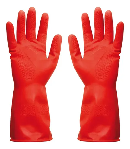 GUANTE LATEX ROJO GRANDE