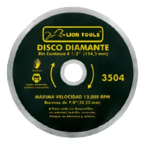 DISCO DIAMANTE RIN CONTINUO 4 1/2" 114,3MM
