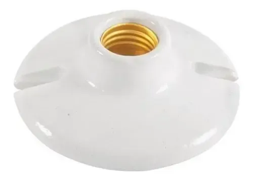 PORTALAMPARA PORCELANA REDONDO