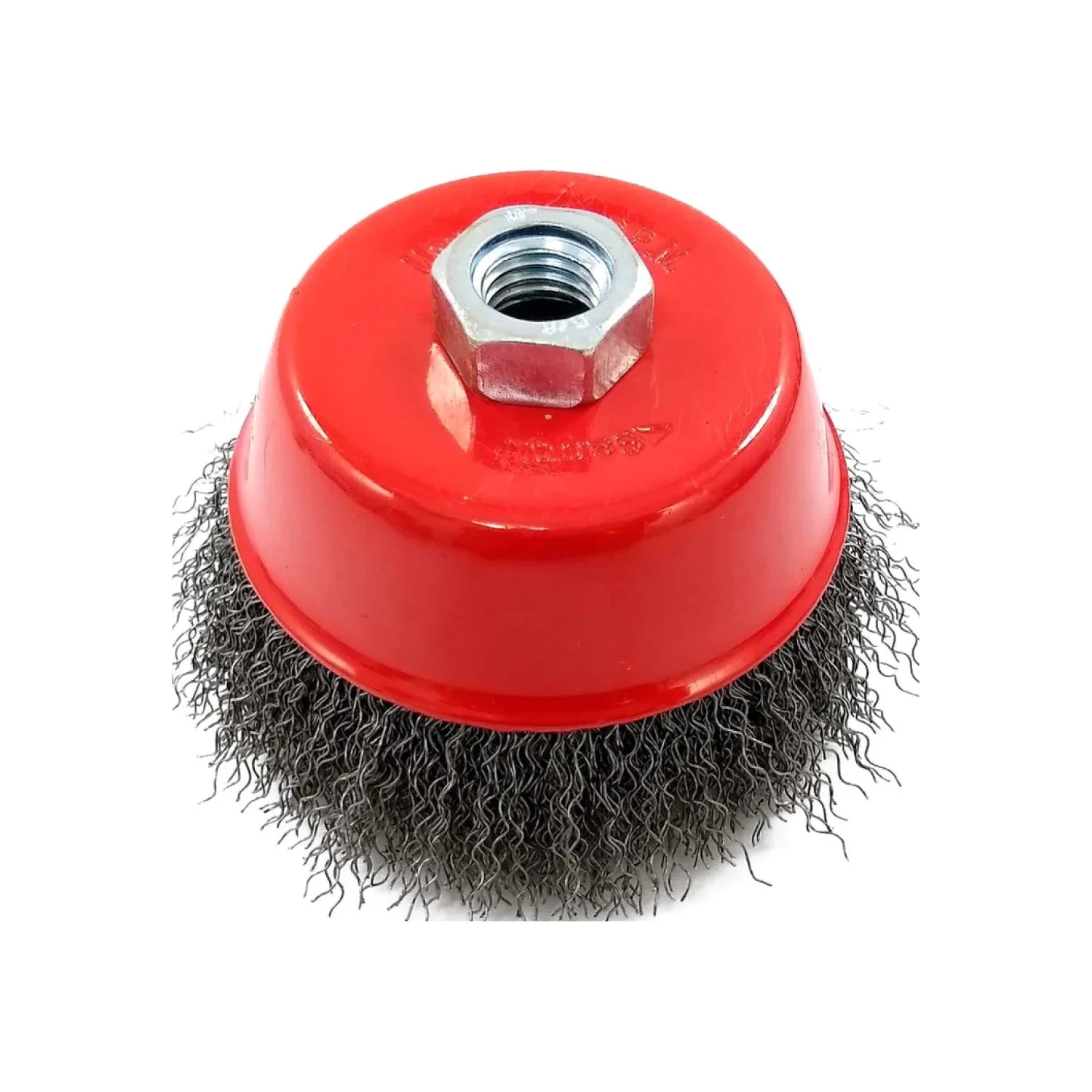 CARDA DE COPA CON ALAMBRE ONDULADO FINO, DIAMETRO DE 102 MM