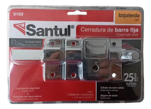 CERRADURA DE BARRA FIJA IZQUIERDA