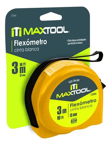 FLEXOMETRO CINTA BLANCA 8 M