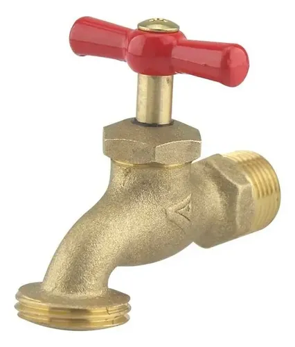 LLAVE DE JARDIN. DE NARIZ ACERO LATONADO