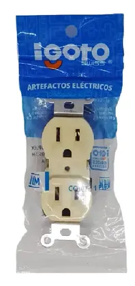 CONTACTO DUPLEX 125 V - 15 A