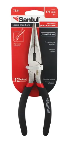 PINZAS DE PUNTA Y CORTE 178 MM 7"